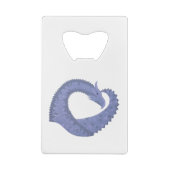 Dragon de coeur gris bleu sur blanc (Dos)
