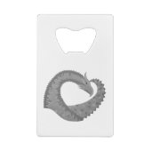 Dragon de coeur gris sur blanc (Dos)