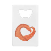 Dragon de coeur orange sur blanc (Dos)
