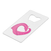 Dragon de coeur rose chaud sur blanc (Devant Angle)