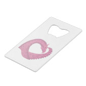 Dragon de coeur rose sur blanc (Devant Angle)