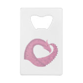 Dragon de coeur rose sur blanc (Dos)