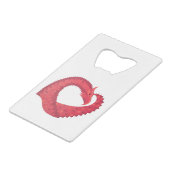 Dragon de coeur rouge en blanc (Dos Angle)