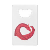 Dragon de coeur rouge en blanc (Dos)