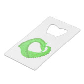 Dragon de coeur vert citron blanc (Devant Angle)