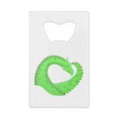 Dragon de coeur vert citron blanc (Dos)
