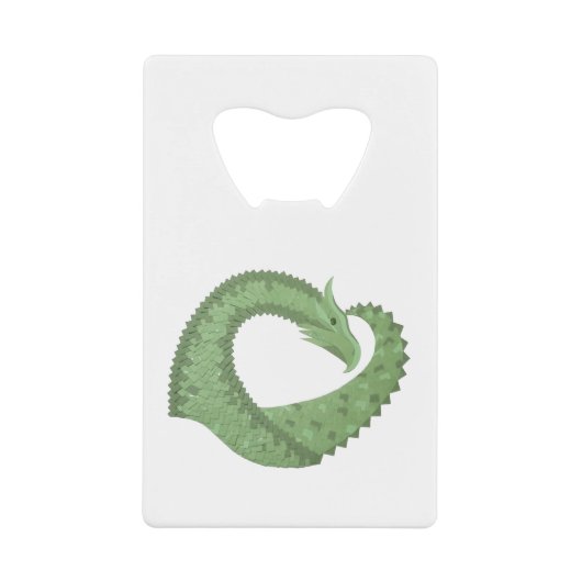 Dragon de coeur vert olive blanc (Devant)