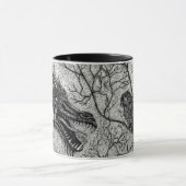 Dragon de déchets de Talkin et tasse de café de (Centre)