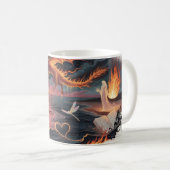 Dragon de Feu de Flamme Éternelle Océan Amour Mug (Devant droit)