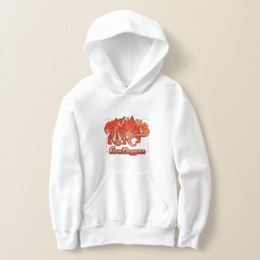 Dragon de feu, pixel art (Poser)