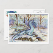 Dragon de glace - carte postale (Devant / Derrière)