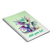 Dragon de lueur forestière – Journal pastel person (Côté Droit)