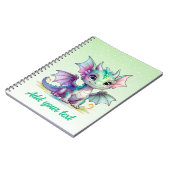 Dragon de lueur forestière – Journal pastel person (Côté gauche)