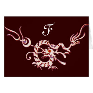 DRAGON DE MER 2 MONOGRAMME, rouge noir