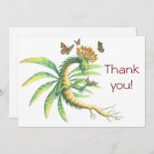 Dragon de Milkweed et monarques - carte de (Devant / Derrière)