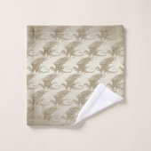 Dragon de mosaïque Extraordinaire Golden (Gant de toilette)