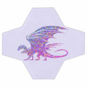Dragon de mosaïque Extraordinaire violet (Plat)