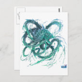 Dragon d'eau briefkaart (Voorkant / Achterkant)