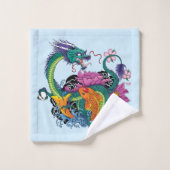 Dragon d'eau chinois Poisson Koi (Gant de toilette)