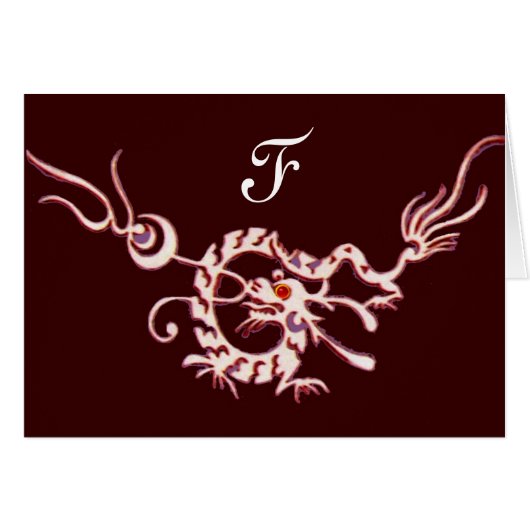 DRAGON DES MERS 2 MONOGRAMME ,rouge noir (Devant horizontal)
