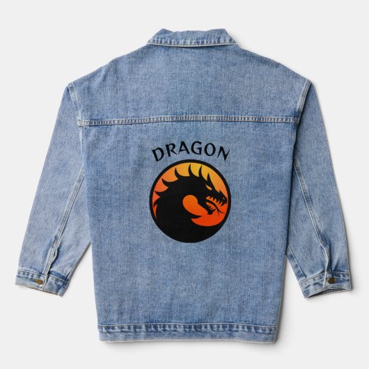 Dragon Design Denim Jacket (Achterkant)