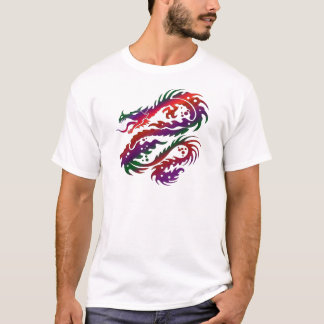 Dragon Design - Multi-Vibrant Color Art T-shirt
