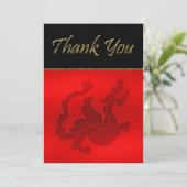 dragon d'invitation à carte plate (Debout devant)