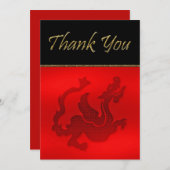dragon d'invitation à carte plate (Devant / Derrière)