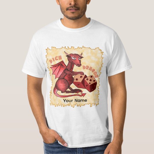 Dragon Dobbelstenen  T-shirt (Voorkant)