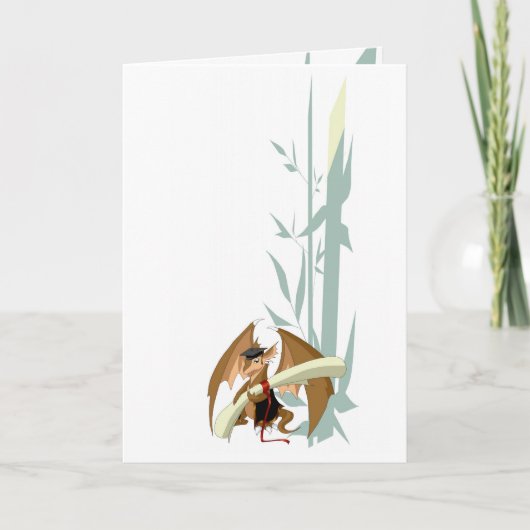 Dragon d'obtention du diplôme avec la carte de (Devant)