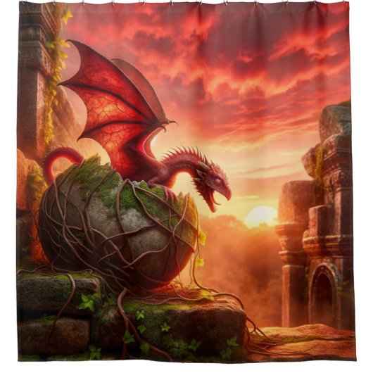 Dragon Douchegordijn (Voorkant)