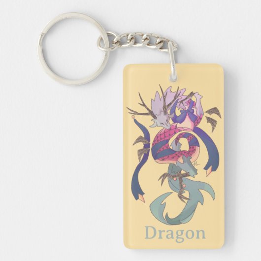 Dragon, draak sleutelhanger (Voorkant)