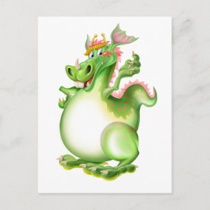 Dragon, Drachen, dragão, dragón Briefkaart