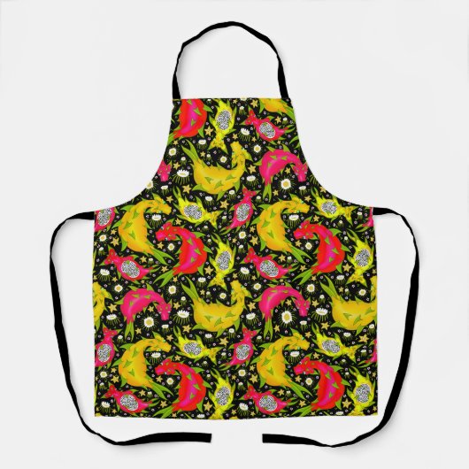 Dragon Dragons Fruit Tout-En-Tout Imprimer Tablier (Recto)