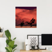 Dragon Duel Poster (Thuiskantoor)