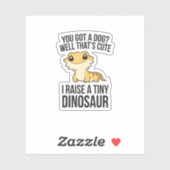 Dragon Eigenaar van Dragon Bearded Dragon Pet Bear Sticker (Vel)