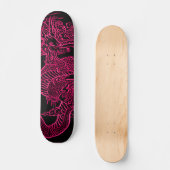 Dragon Element Retro Skateboard Deck (Voorkant)