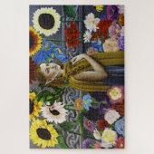 Dragon Elf Bloemtuin Legpuzzel (Verticaal)