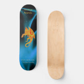 Dragon en Blue Flames Skateboard (Recto)