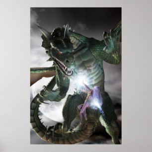 Dragon en de Sorceress Poster