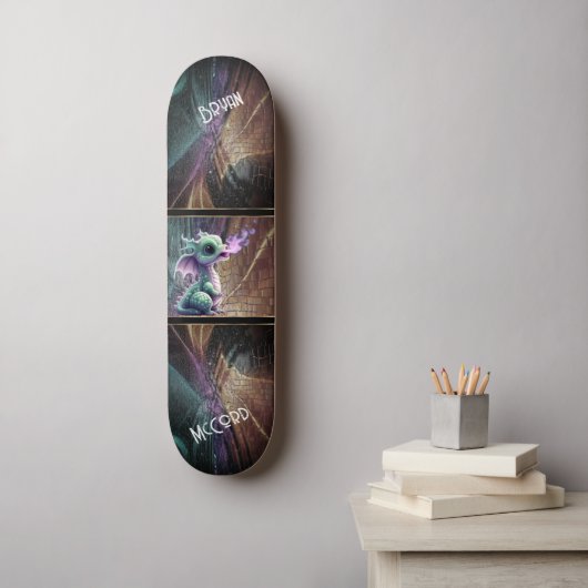 Dragon en Dungeon Skateboard (Muurkunst)