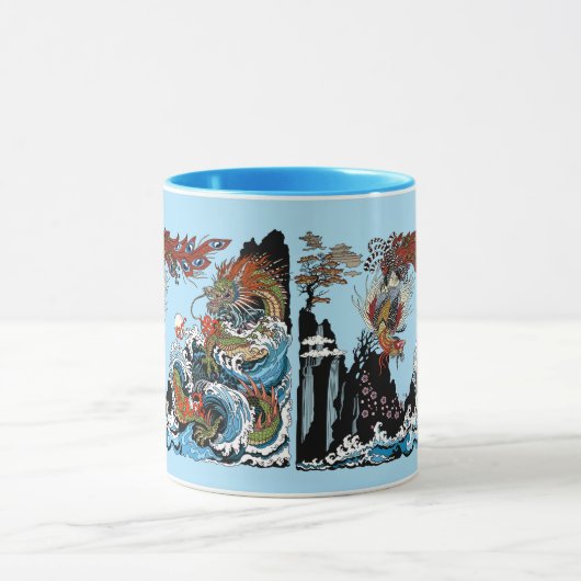 Dragon en Feng Huang. Illustratie van Insima Mok (Midden)