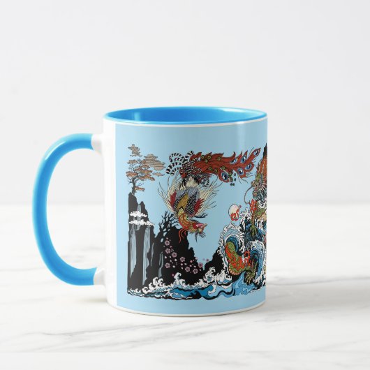 Dragon en Feng Huang. Illustratie van Insima Mok (Links)