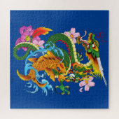 Dragon en Koi Legpuzzel (Horizontaal)