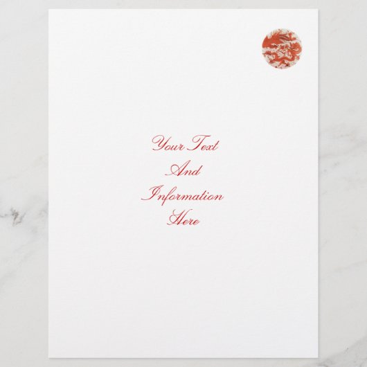 Dragon en Phoenix Flyer (Voorkant)