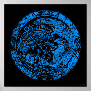 Dragon en Phoenix Print