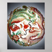 Dragon en Phoenix Stencil Poster (Voorkant)