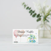 Dragon en Rainbow - Baby shower Enclosure Informatiekaartje (Staand voorkant)