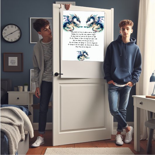 Dragon en St. George Poster