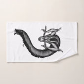 Dragon en style tatouage (Serviette à main)